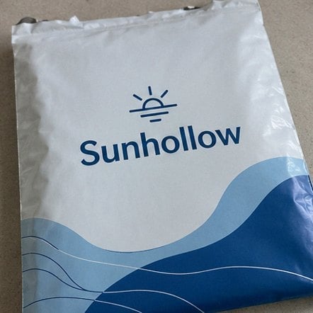 Frosted boutique poly bag