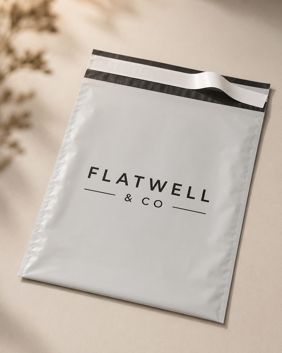 Custom poly bags with a logo from Customized Poly Bags